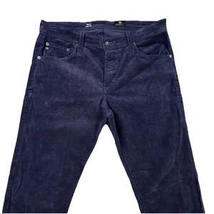 AG Adriano Goldschmied Corduroy Pants Men’s 31x34 Navy Blue Tellis Modern Slim